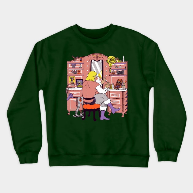 He-man secret-room Crewneck Sweatshirt by georgeslemercenaire